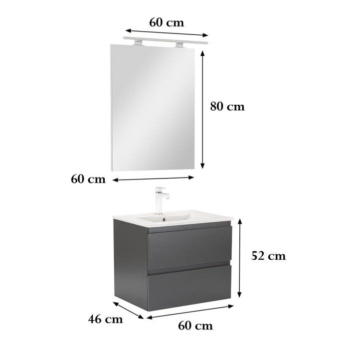 Leziter Set mobilier baie Vario Forte 60 complet [3]