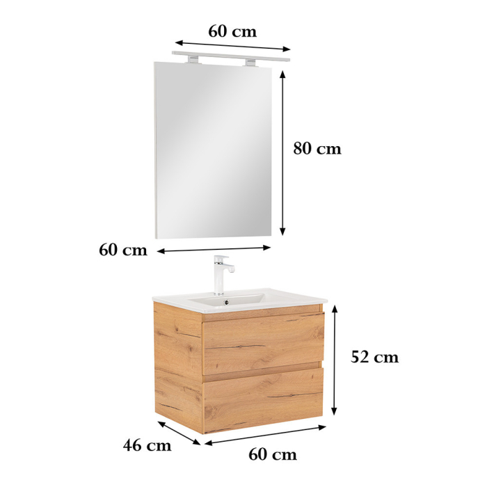 Leziter Set mobilier baie Vario Forte 60 complet [3]