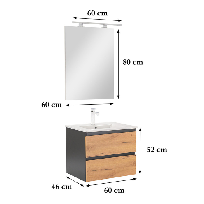 Leziter Set mobilier baie Vario Forte 60 complet [3]