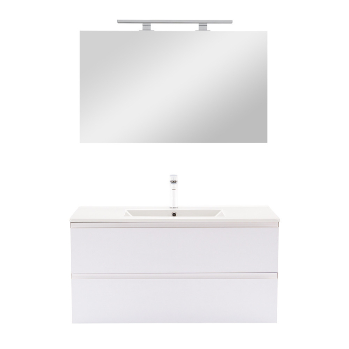 Leziter Vario Pull 100 mobilier de baie complet antracit-alb [4]