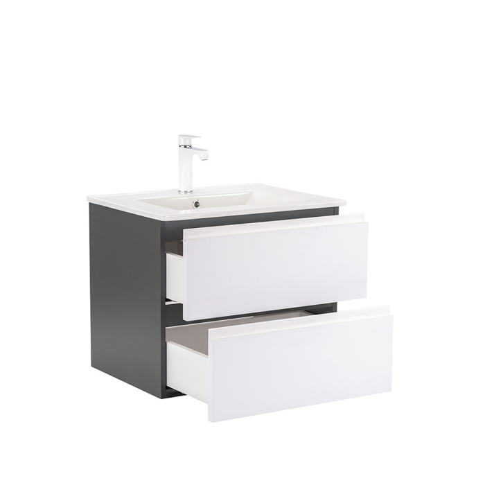 Leziter Vario Pull 60 mobilier de baie complet antracit-alb [5]