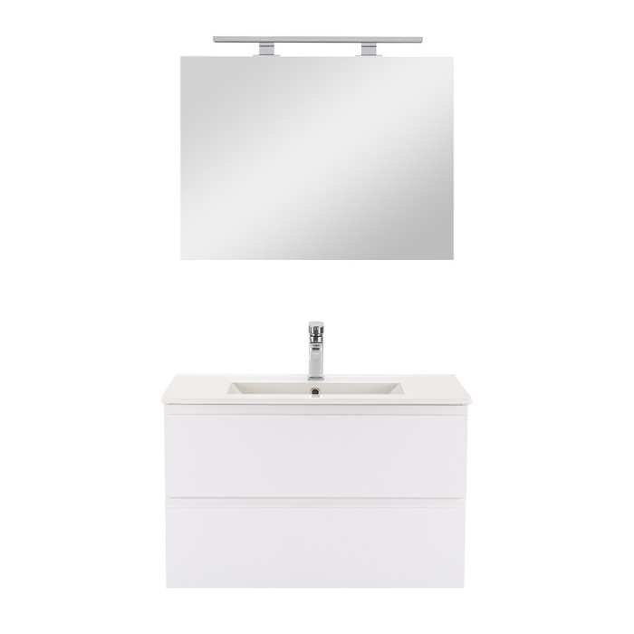 Leziter Vario Pull 80 mobilier de baie complet alb-alb [4]