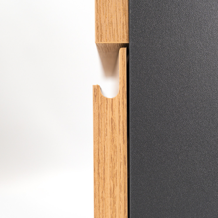 Leziter Vario Pull 80 mobilier de baie complet antracit stejar [7]