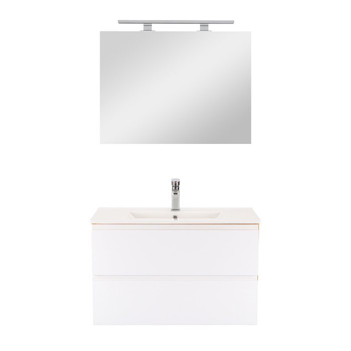 Leziter Vario Pull 80 mobilier de baie complet stejar-alb [4]