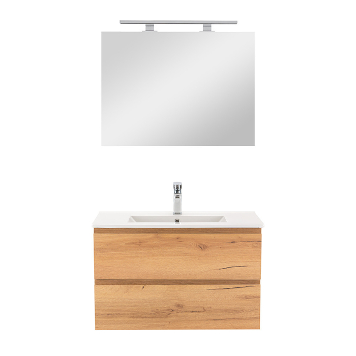 Leziter Vario Pull 80 mobilier de baie complet alb-oraș [4]