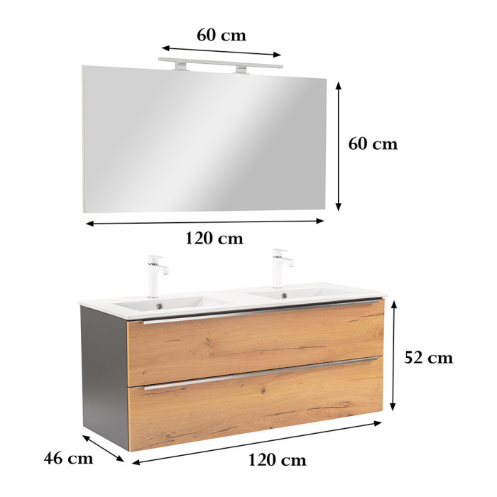 Leziter Set mobilier baie Vario Trim 120 complet [3]