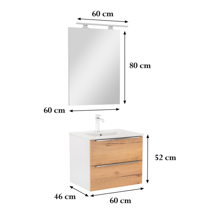 Leziter Set mobilier baie Vario Trim 60 complet [3]