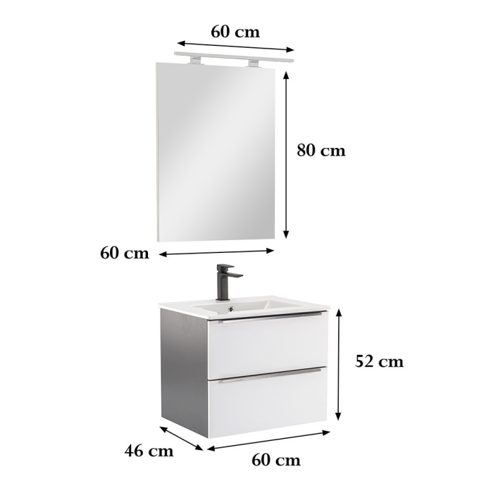 Leziter Set mobilier baie Vario Trim 60 complet [3]