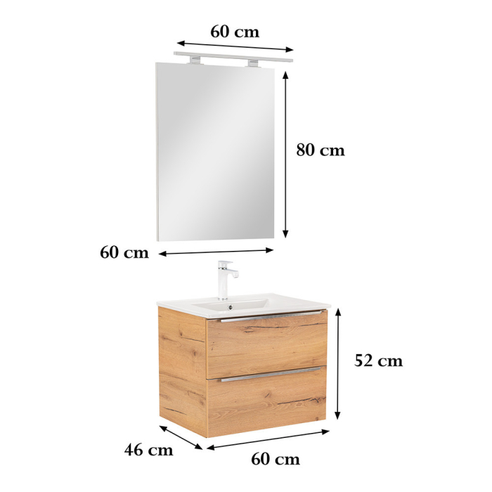 Leziter Set mobilier baie Vario Trim 60 complet [3]