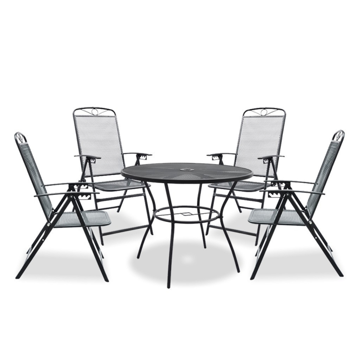 Leziter Set mobilier de grădină Aral 4+1 negru [2]
