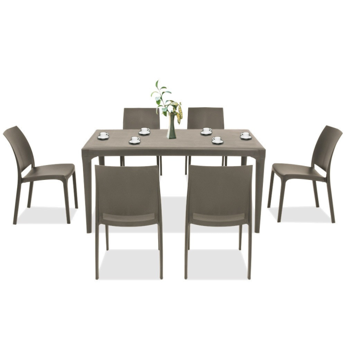 Leziter Set mobilier de gradina Bova 6+1 cappuccino [3]