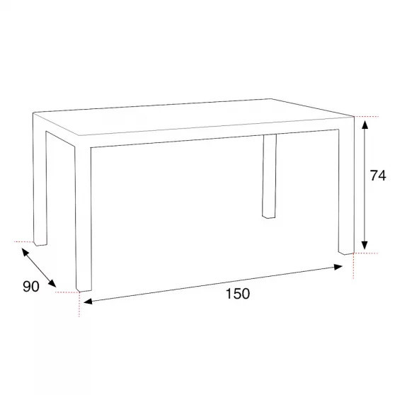Leziter Set mobilier de grădină Corri 4+1 maro [4]