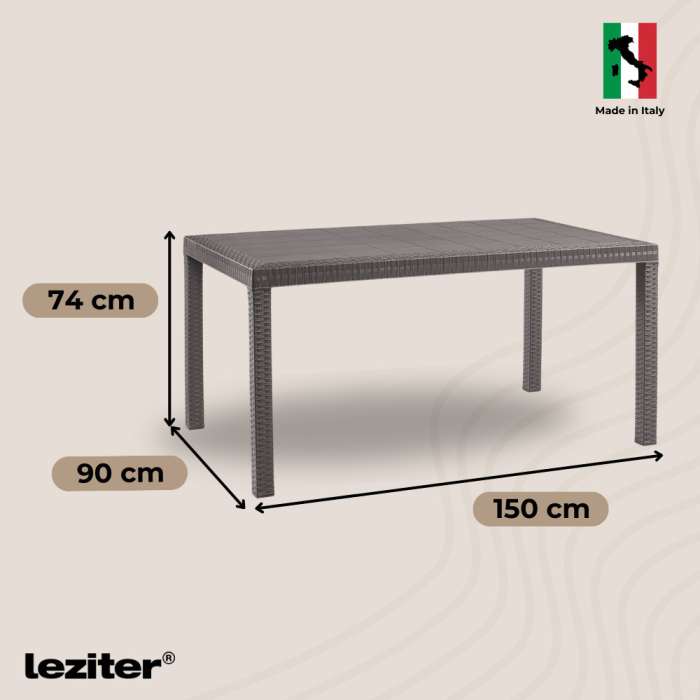 Leziter Set mobilier de grădină Corri 6+1 cappuccino [2]