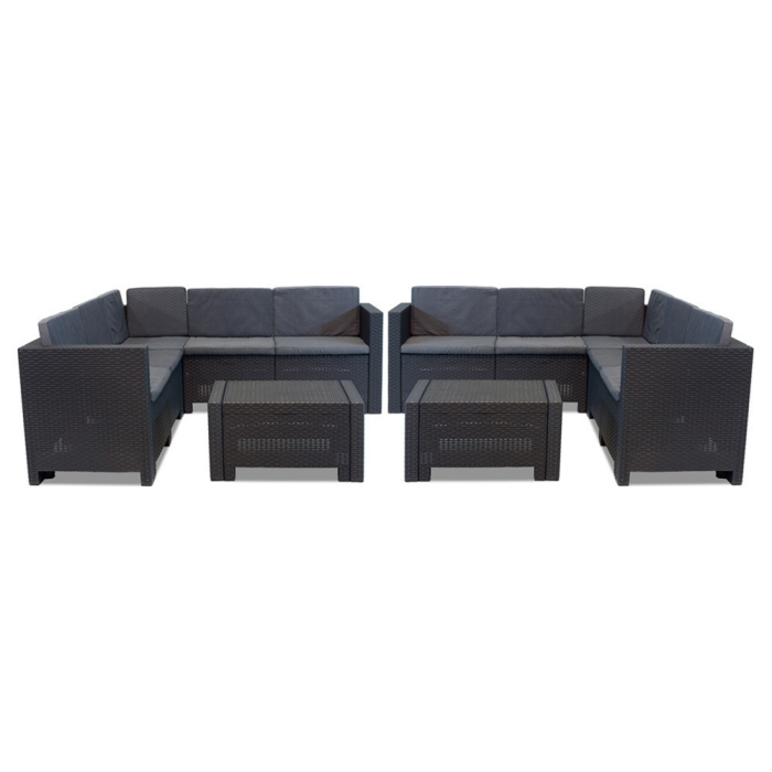 Leziter Set mobilier de grădină de colț City Large cu 10 locuri [2]