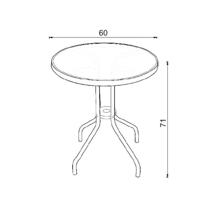 Leziter Set mobilier de grădină Edna Balcon negru [3]