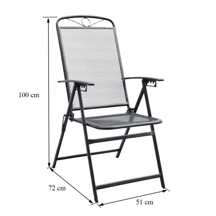 Leziter Set mobilier de grădină Edna Balcon negru [4]