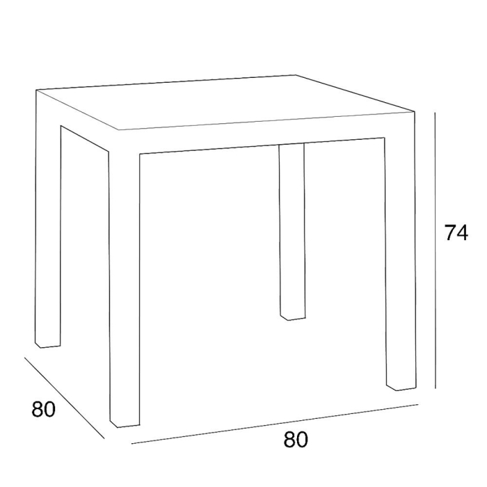 Leziter Set mobilier de grădină Goti 4+1, grafit [3]