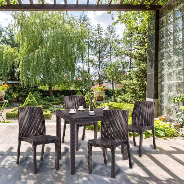 Leziter Set mobilier de grădină Goti 4+1 maro [3]