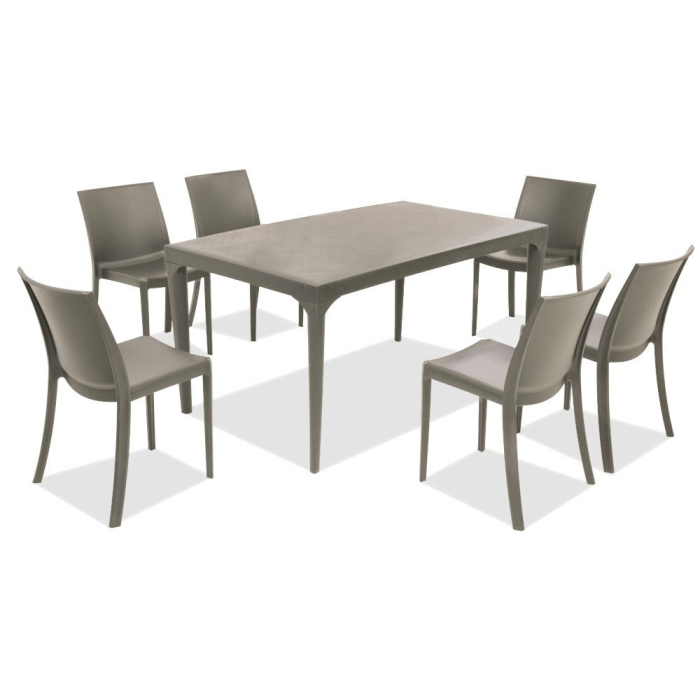 Leziter Set mobilier de grădină Grando 6+1 cappuccino [2]