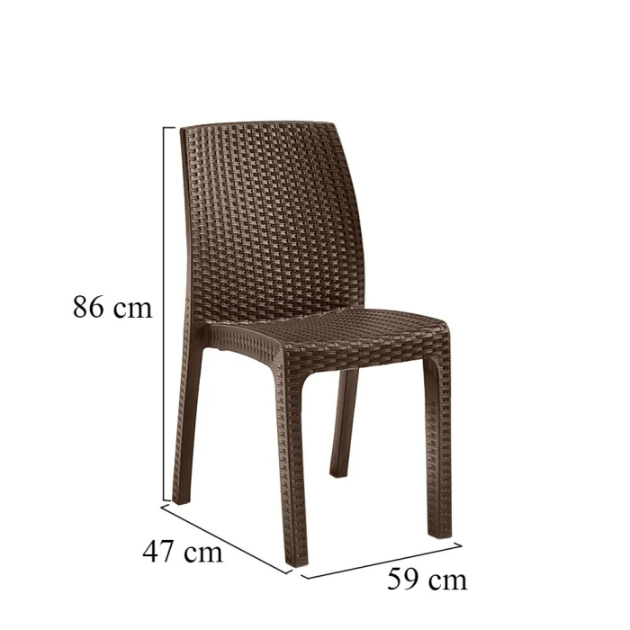 Leziter Set mobilier de grădină Hellda 6+1 maro [5]