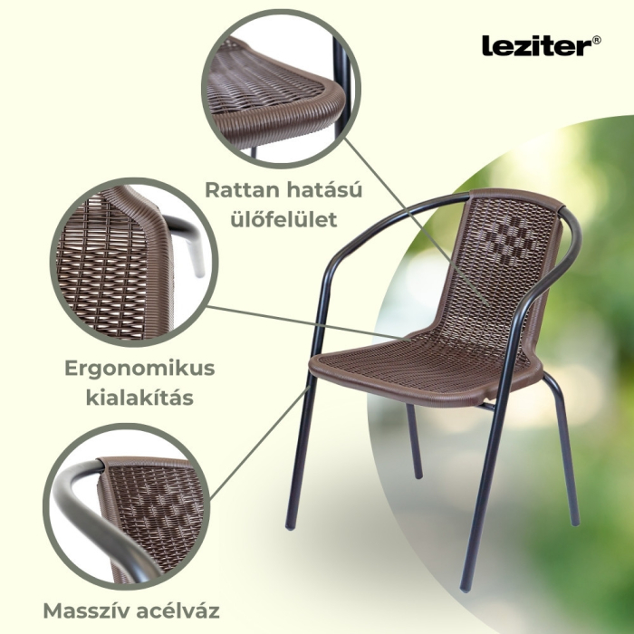 Leziter Set mobilier de grădină Lund 4 în 1 [4]
