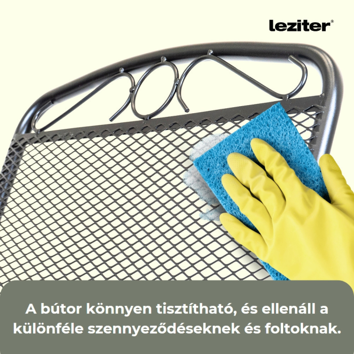 Leziter Set mobilier de grădină Melfi 6+1 negru [6]