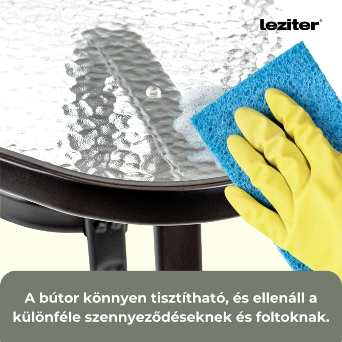 Leziter Millo 4+1 set mobilier de grădină negru [7]