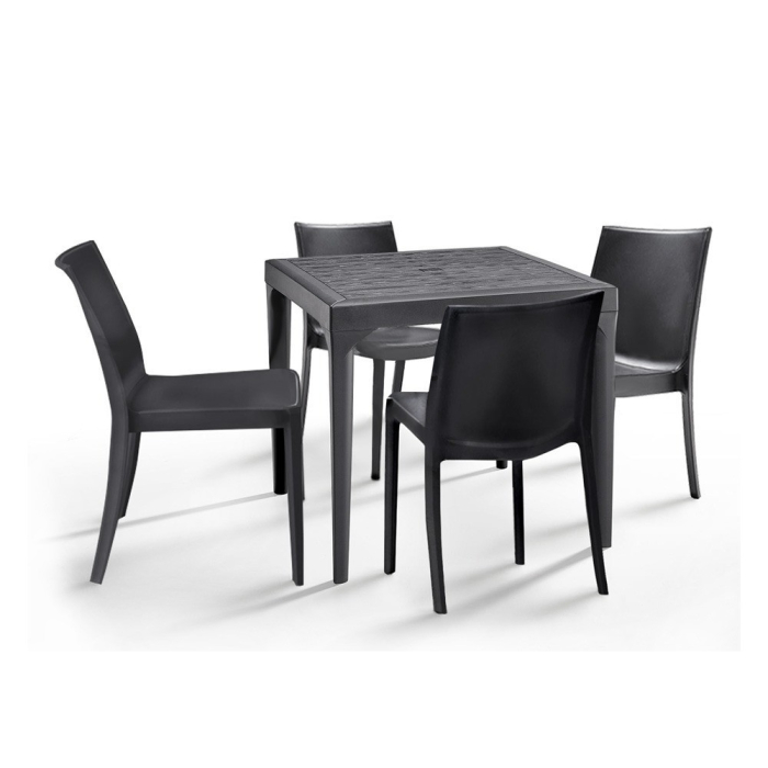 Leziter Set mobilier de grădină Mirlo 4+1, grafit [2]