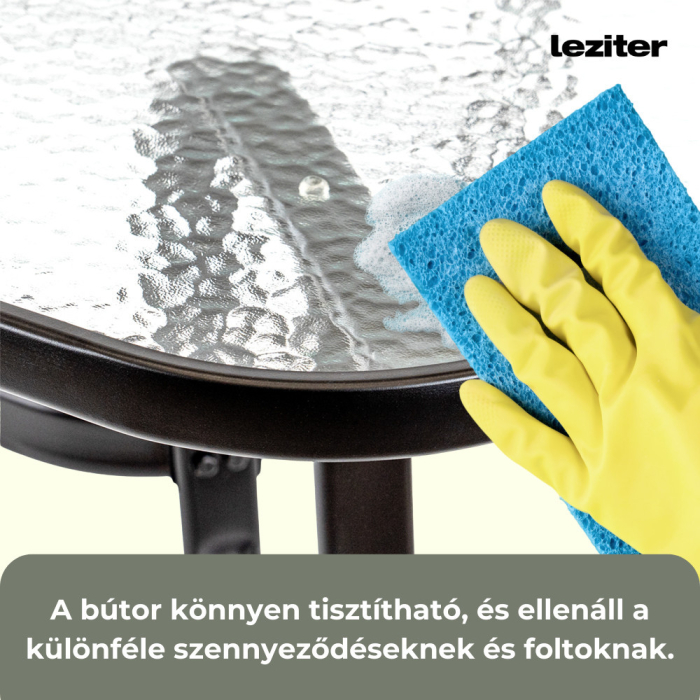 Leziter Set mobilier de grădină Nadin 4+1 negru [8]