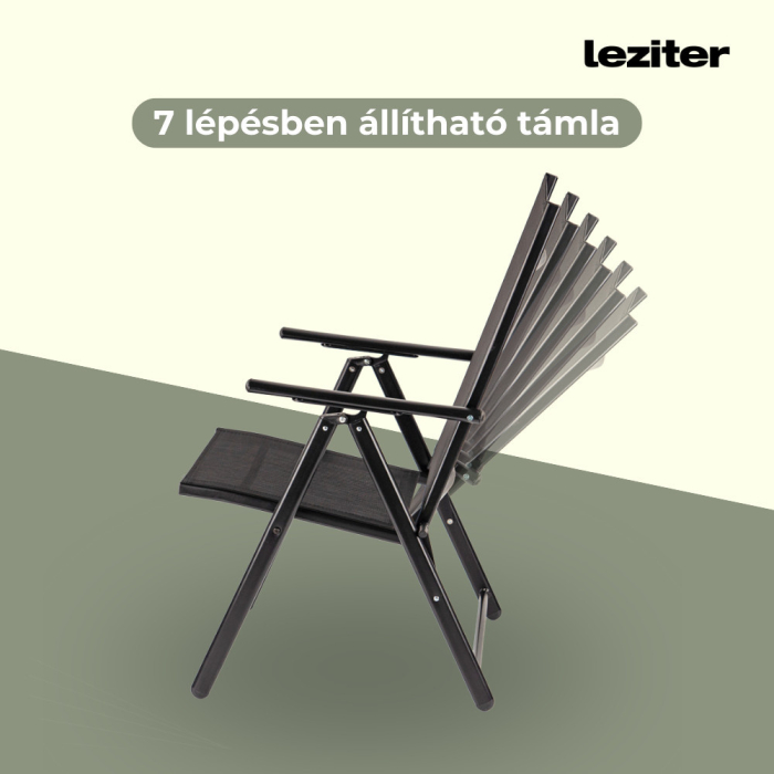 Leziter Set mobilier de grădină Nadin 4+1 negru [6]