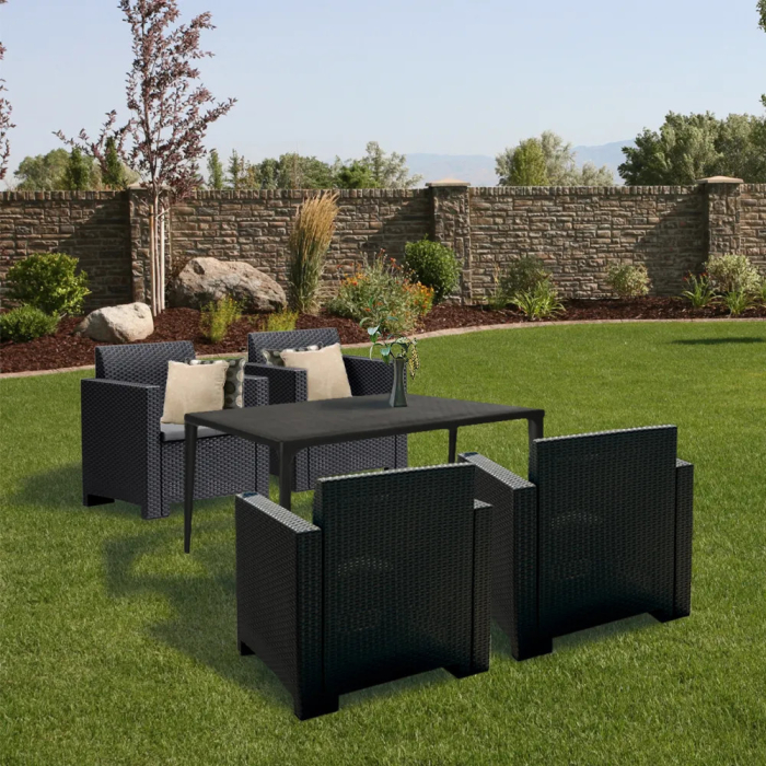 Leziter Set mobilier de grădină Nero III cu 4 locuri [3]