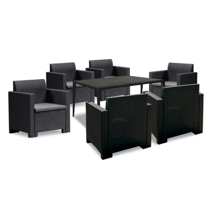 Leziter Set mobilier de grădină Nero III cu 6 locuri [2]