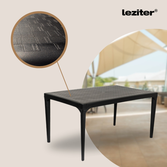 Leziter Set mobilier de grădină Odima 6+1, grafit [5]