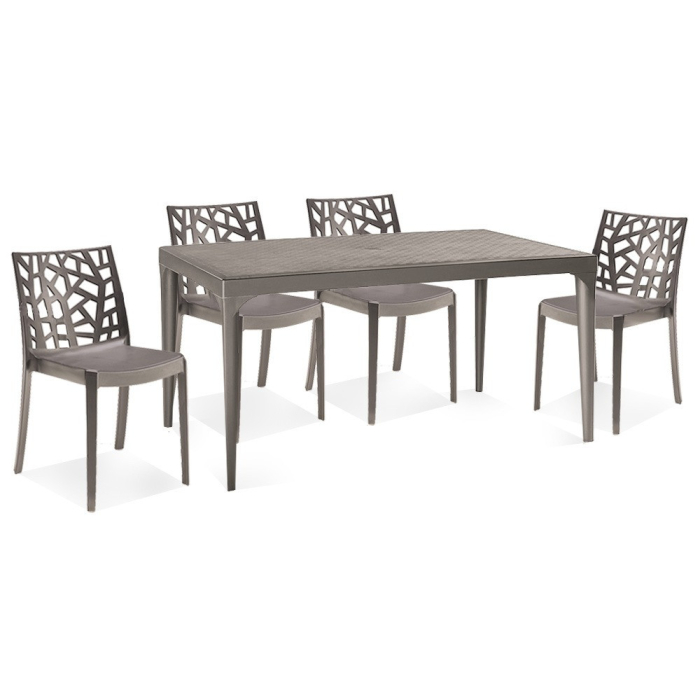 Leziter Odini 4+1 set de mobilier de grădină cappuccino [2]
