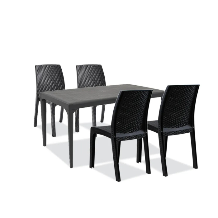 Leziter Set mobilier de grădină Pauli 4+1, grafit [2]