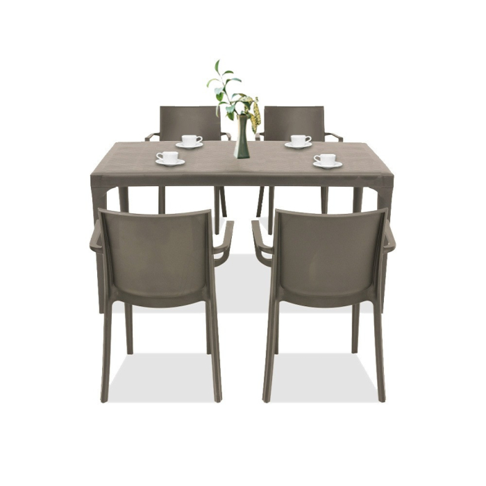 Leziter Pelosa 4+1 set de mobilier de grădină cappuccino [3]