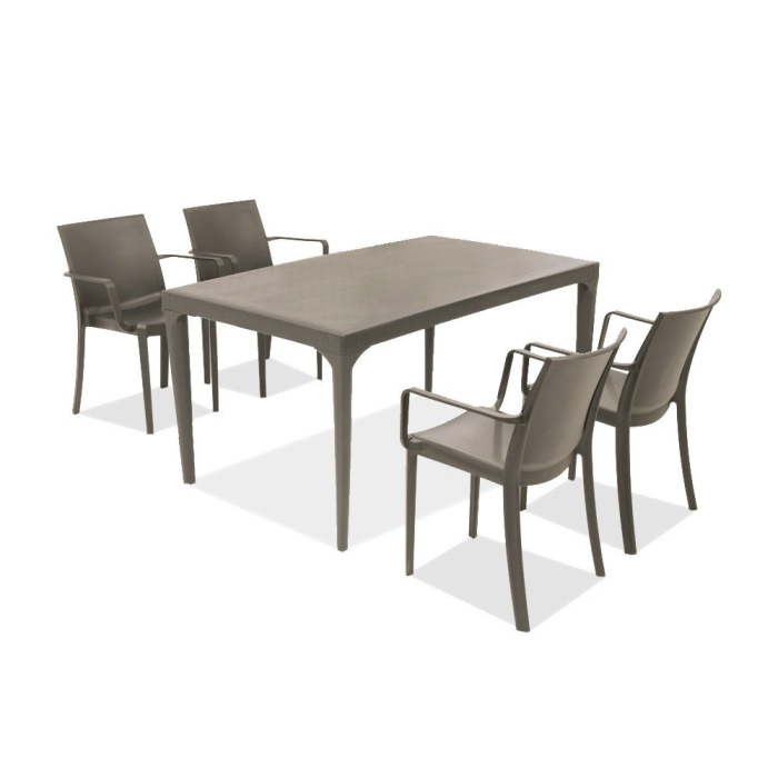 Leziter Pelosa 4+1 set de mobilier de grădină cappuccino [2]