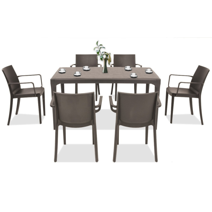 Leziter Set mobilier de gradina Pelosa 6+1 cappuccino [2]