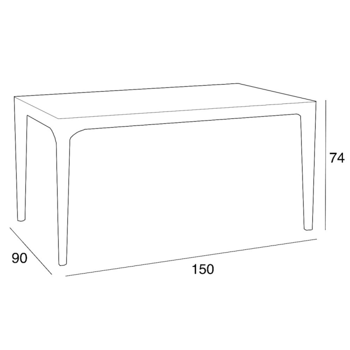 Leziter Set mobilier de grădină Prato 4+1, grafit [4]