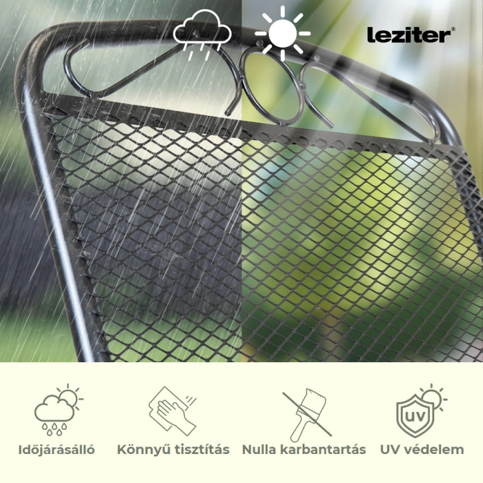Leziter Vello 4+1 set mobilier de grădină negru [9]