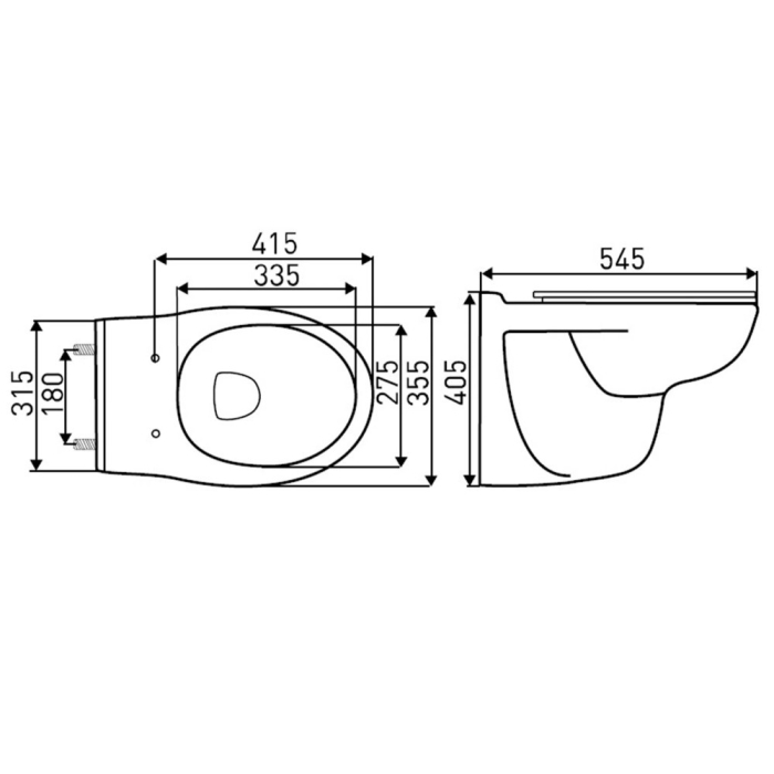 Leziter Set rezervor WC montat pe perete Roya Doris 22W [4]