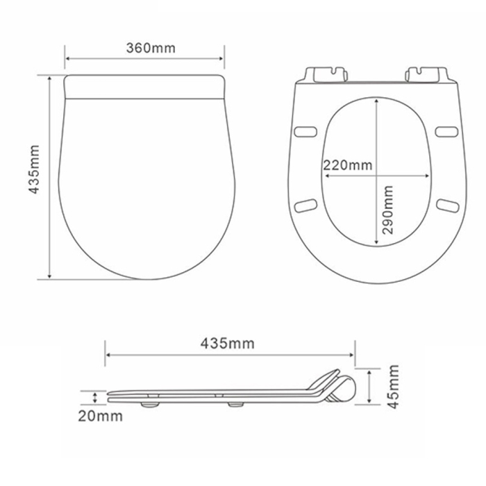 Leziter Set rezervor WC montat pe perete Roya Ride 22W [4]