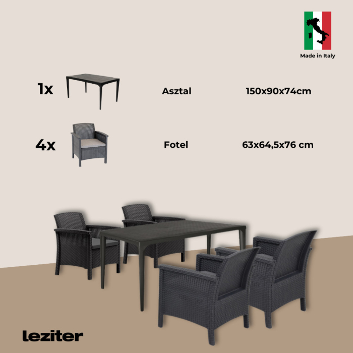 Leziter Set Venus III Set de mobilier de grădină cu 4 locuri [8]