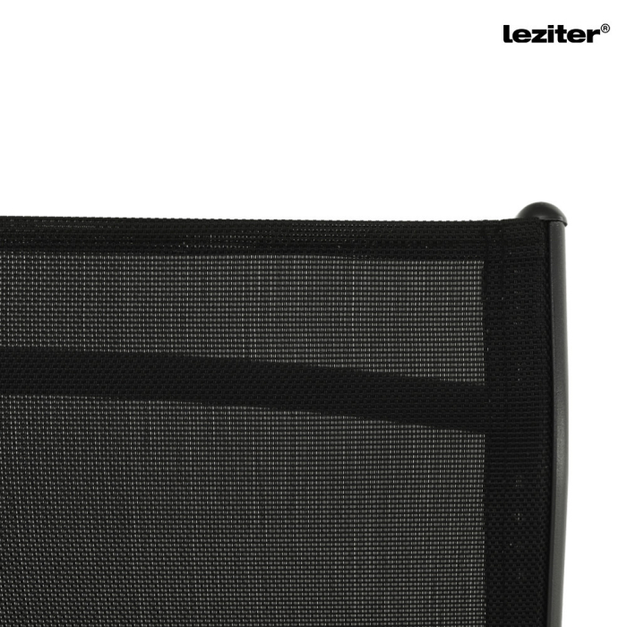 Leziter Șezlong de grădină Denver cu cadru metalic negru [9]