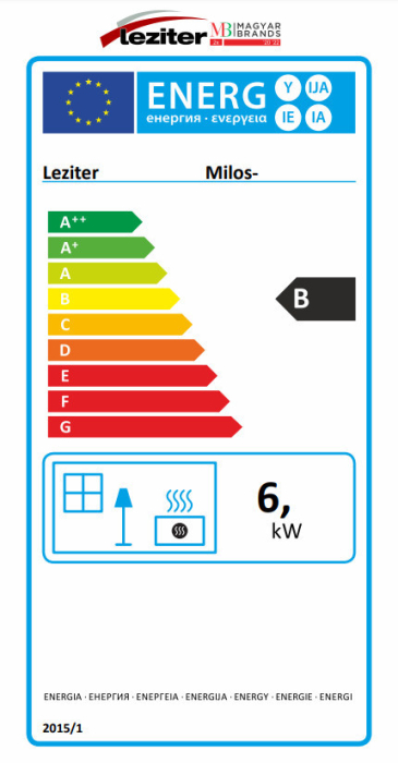 Leziter Sobă Milos pe combustibil solid 6 kw [9]