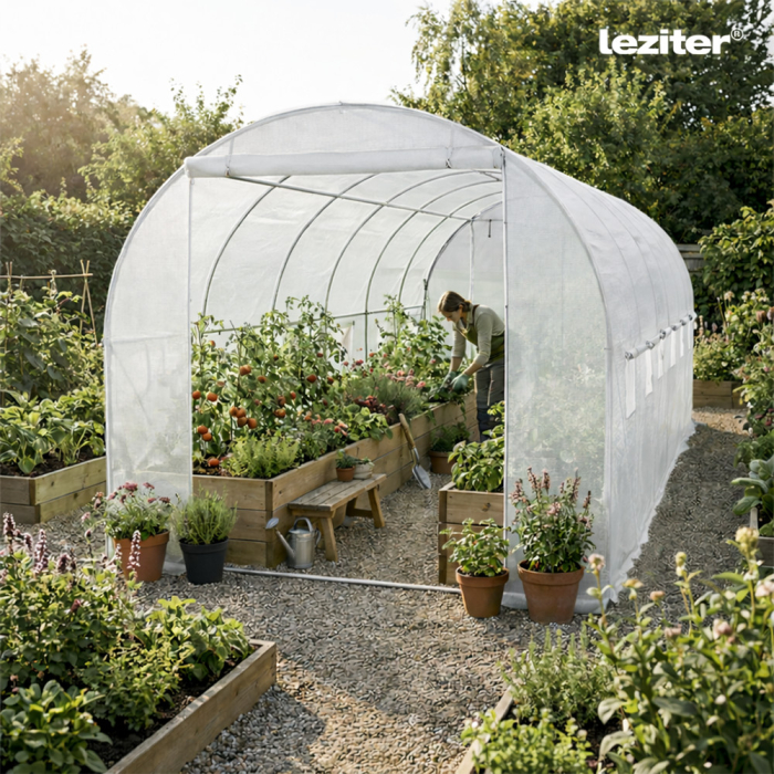 Leziter Solar gradina 200x300x600 cm, transparenta (cadru ranforsat + folie) [2]