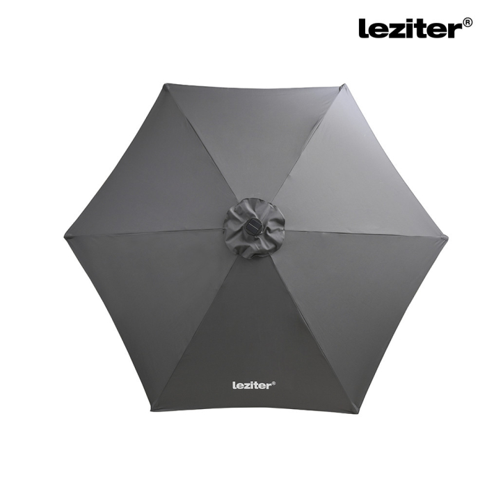 Leziter Solari parasol de gradina cu led gri deschis 300 cm [10]