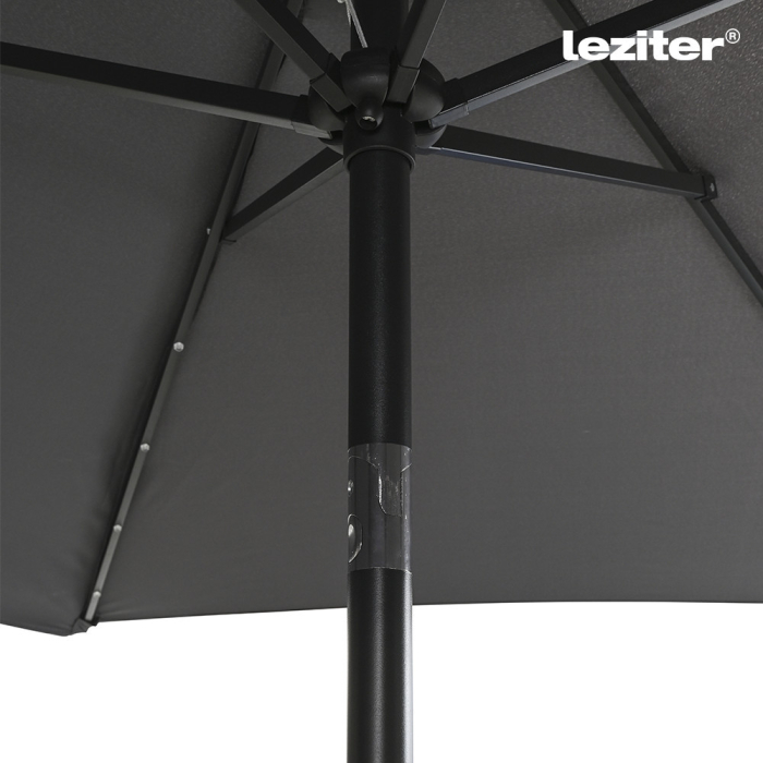 Leziter Solari parasol de gradina cu led gri deschis 300 cm [6]