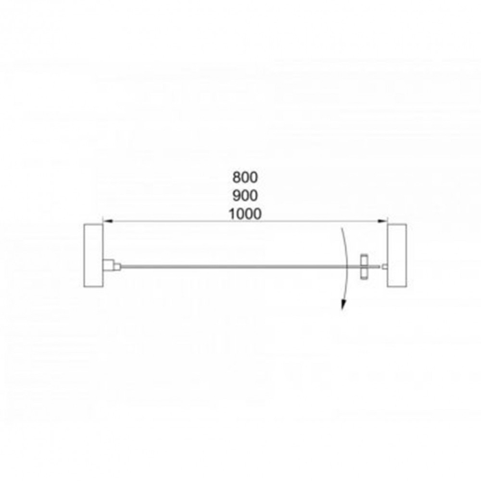 Leziter Solo New 80x195 cm ușă de duș reglabilă [3]