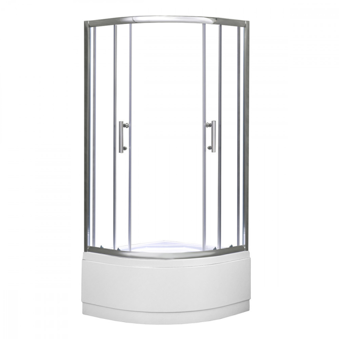 Leziter Spirit Deep 80x80 cm cabină de duș curbată cu tavă adâncă [7]